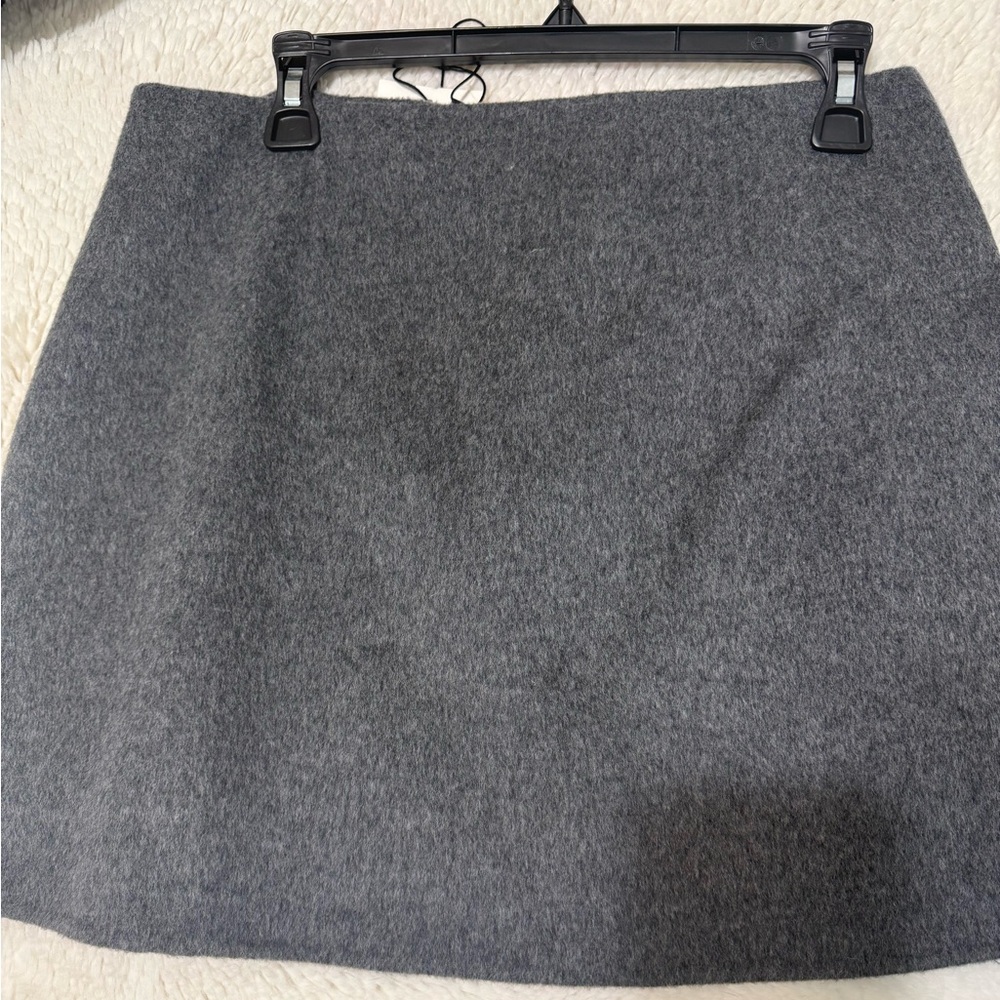 Theory Gray Mini Skirt